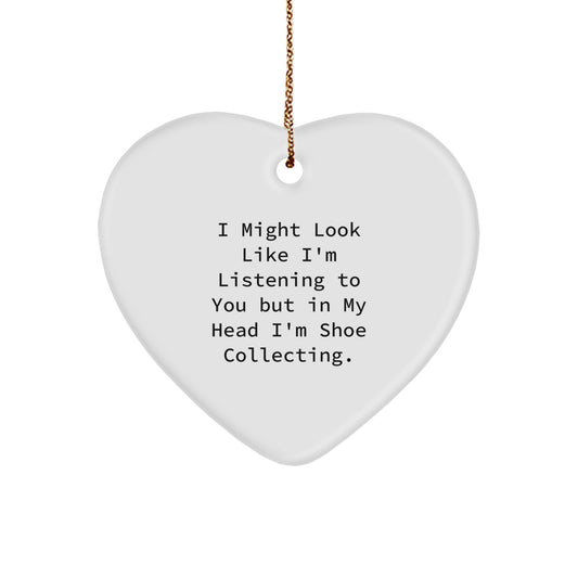 Funny Shoe Collecting Heart Ornament Gifts from Friends and Family Members for Men and Women - Image 1