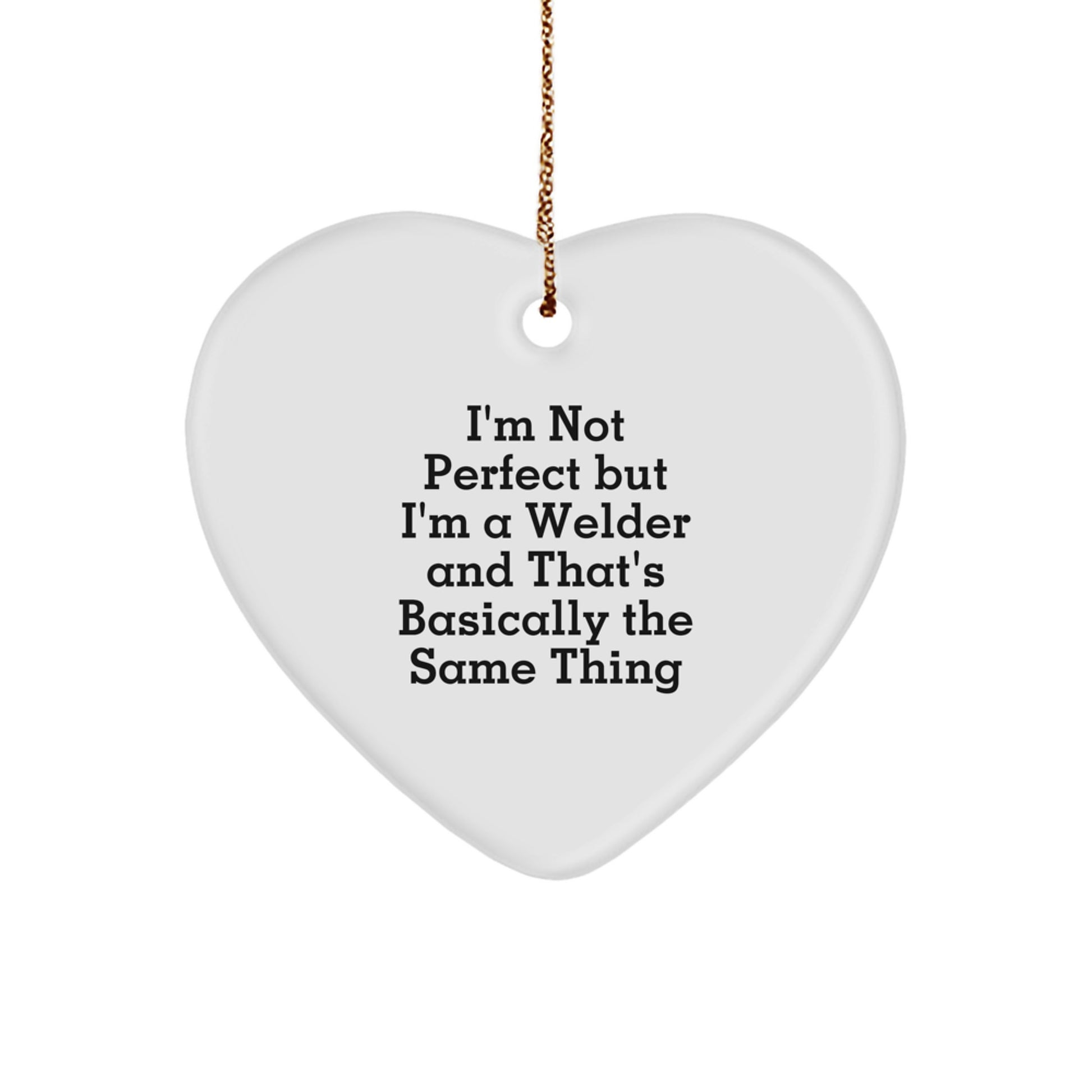 Funny Welder Heart Ornament Gifts from Friends for Christmas Unique Finds for Men - Image 1