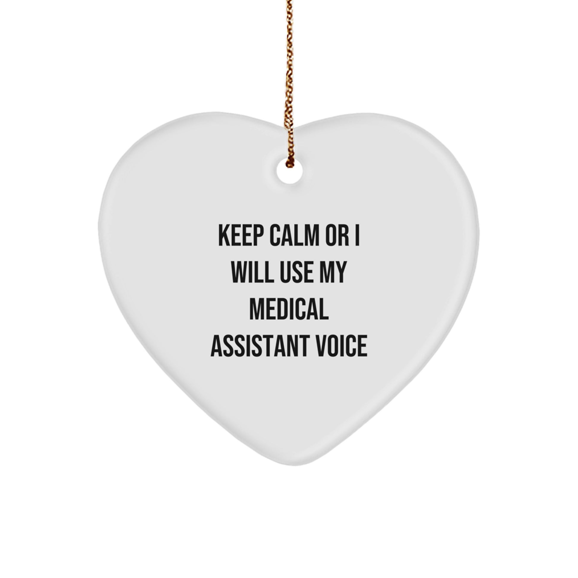Funny Medical Assistant Heart Ornament Gifts from Friends for Men - Image 1
