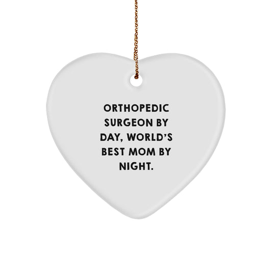 Orthopedic Surgeon Gifts by Day, Heart Ornament by Night - Funny Christmas Memorable Present for Orthopedic Surgeon Mom Gifts from Friends and Family - Image 1
