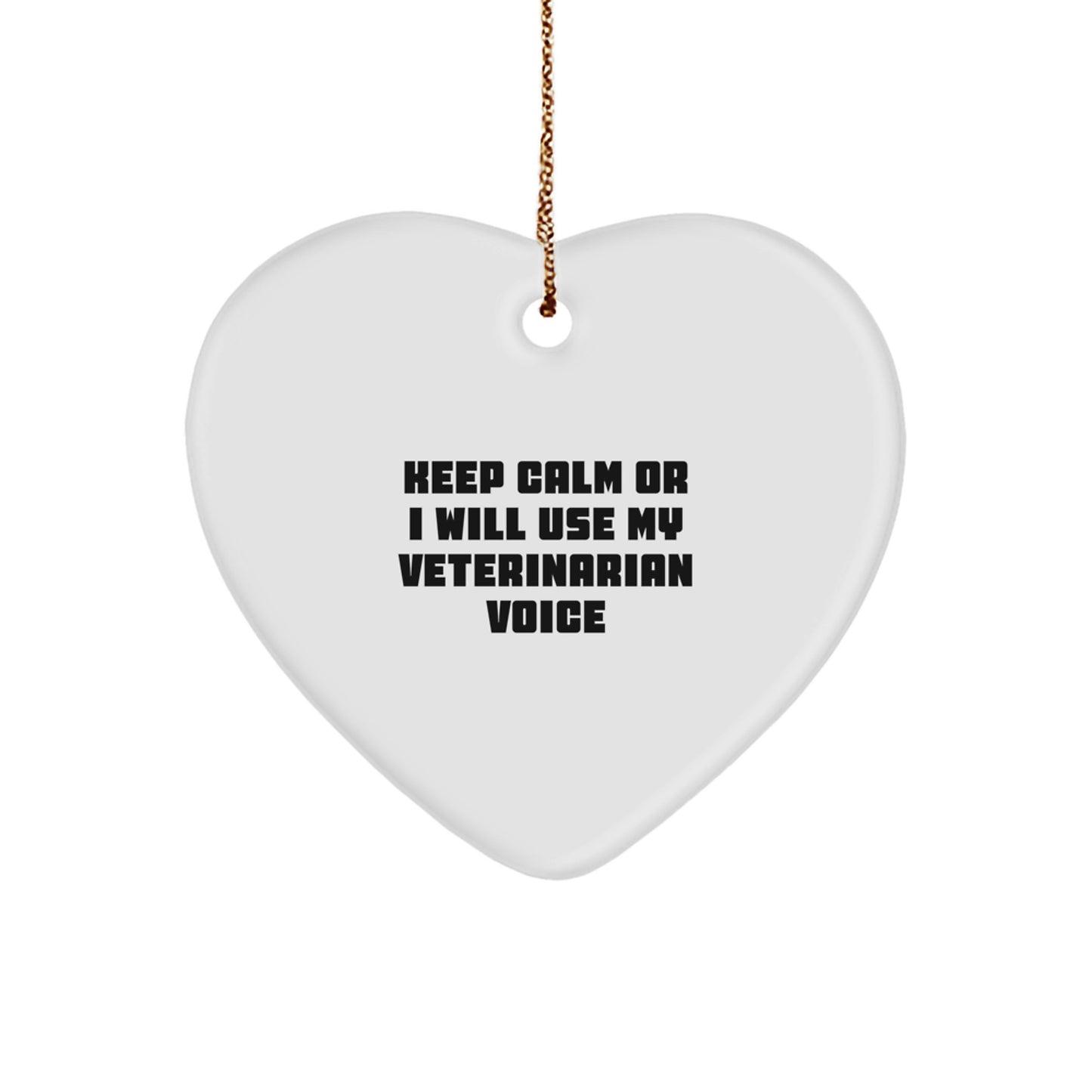 Funny Veterinarian Gifts, Heart Ornament for Christmas Unique Gifts from Men to Women, Friends, Coworkers, Family - Image 1