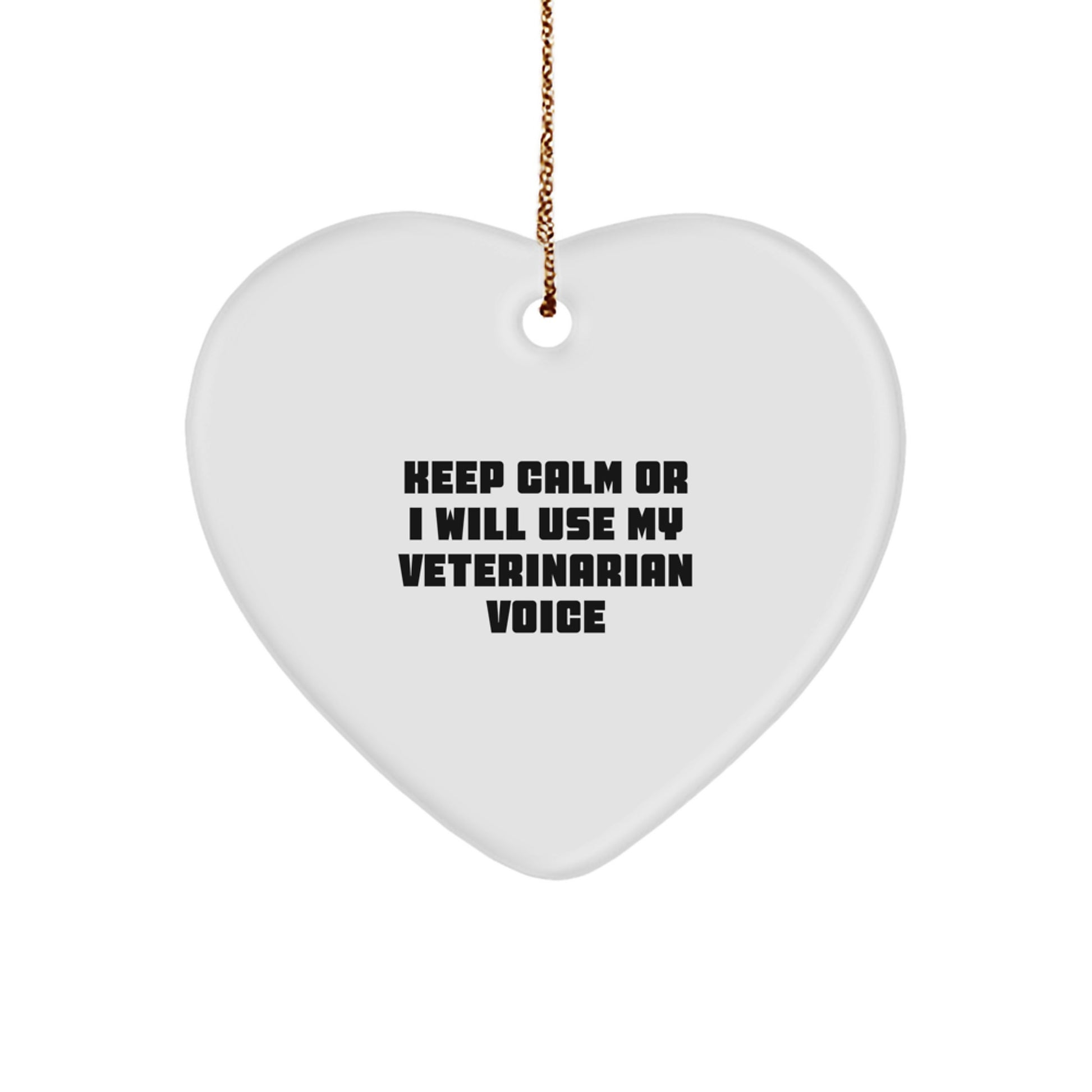 Funny Veterinarian Gifts, Heart Ornament for Christmas Unique Gifts from Men to Women, Friends, Coworkers, Family - Image 1