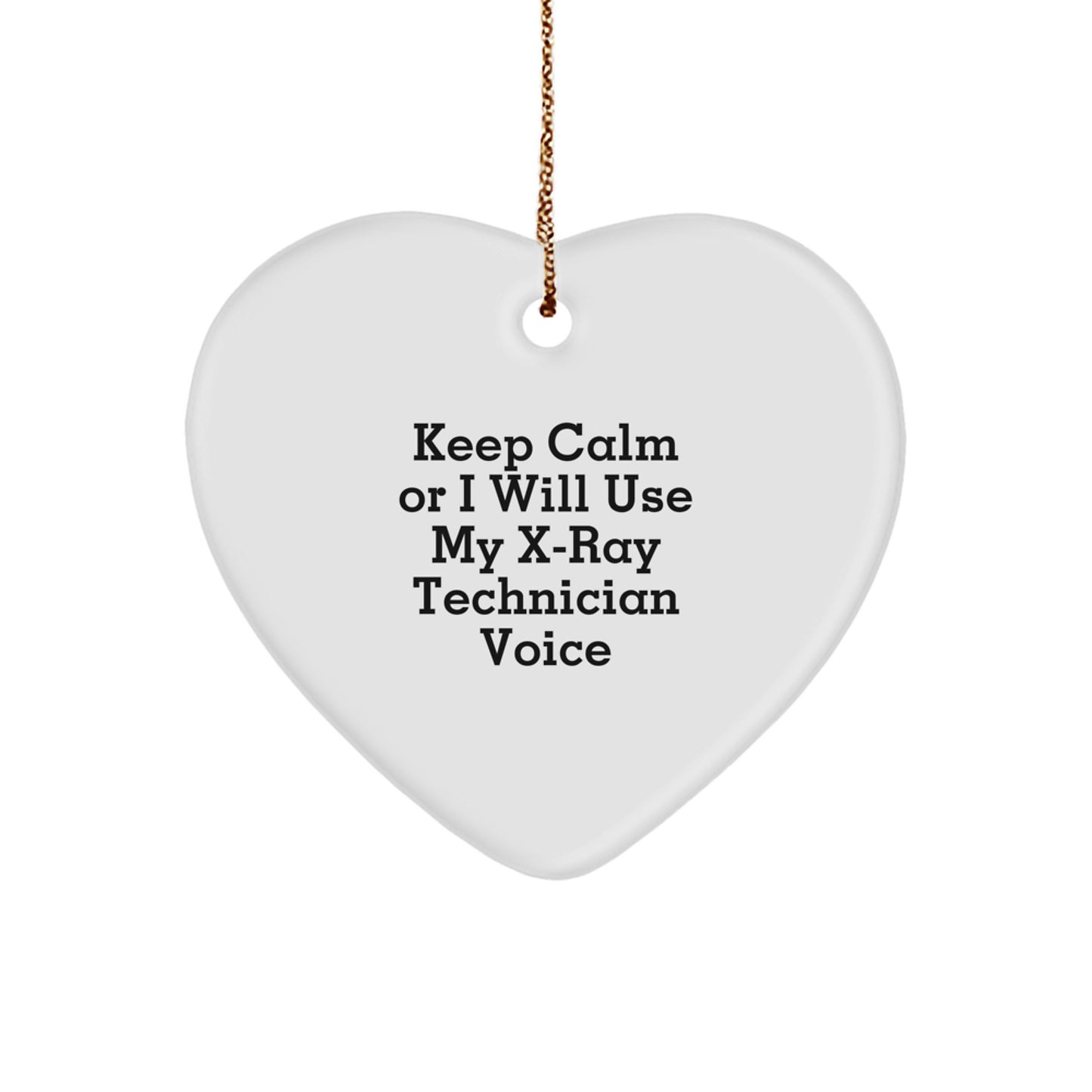Funny X-Ray Technician Gifts from Men to Women - Heart Ornament for X-Ray Technician Friends Coworkers - Image 1