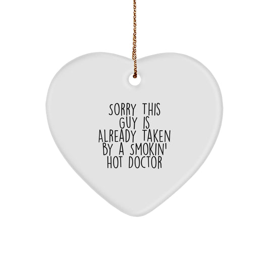Funny Doctor Heart Ornament Gifts from Friends to Family Members - Christmas Unique Gifts for Doctor or Medical Professional - Image 1