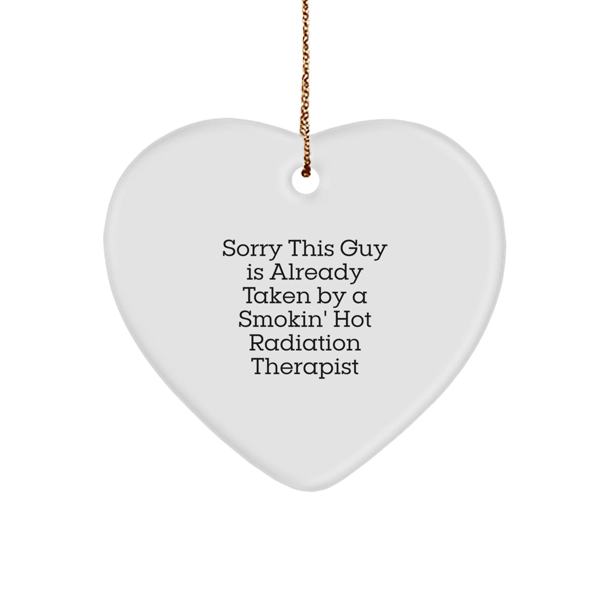 Funny Radiation Therapist Gift, Heart Ornament for Radiation Therapist, Gifts from Men to Women, Radiation Therapist Christmas Unique Gifts - Image 1