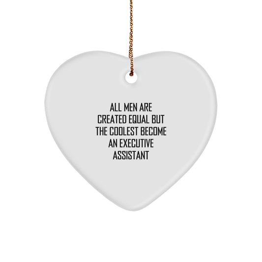 Funny Executive Assistant Heart Ornament Gifts from Men for Christmas Unique Gifts - Image 1
