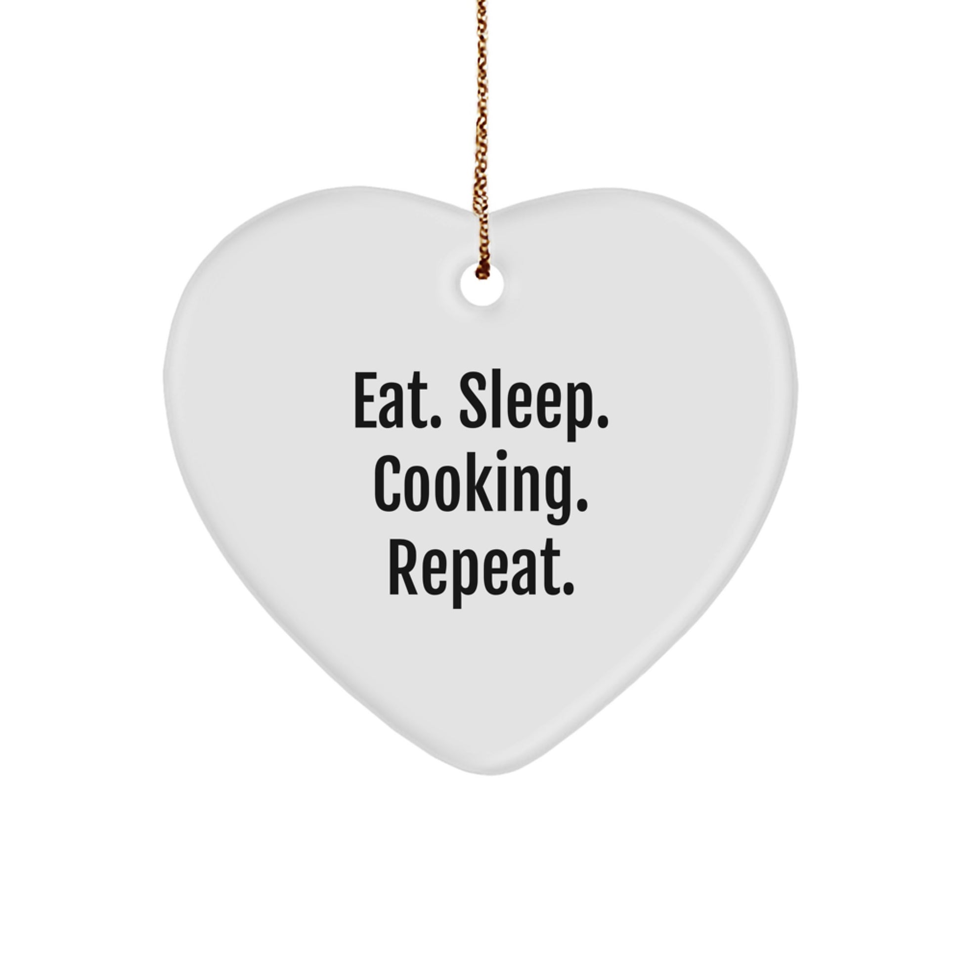 Funny Cooking Enthusiast Heart Ornament Gifts from Friends and Family for Men and Women This Christmas Unique - Image 1