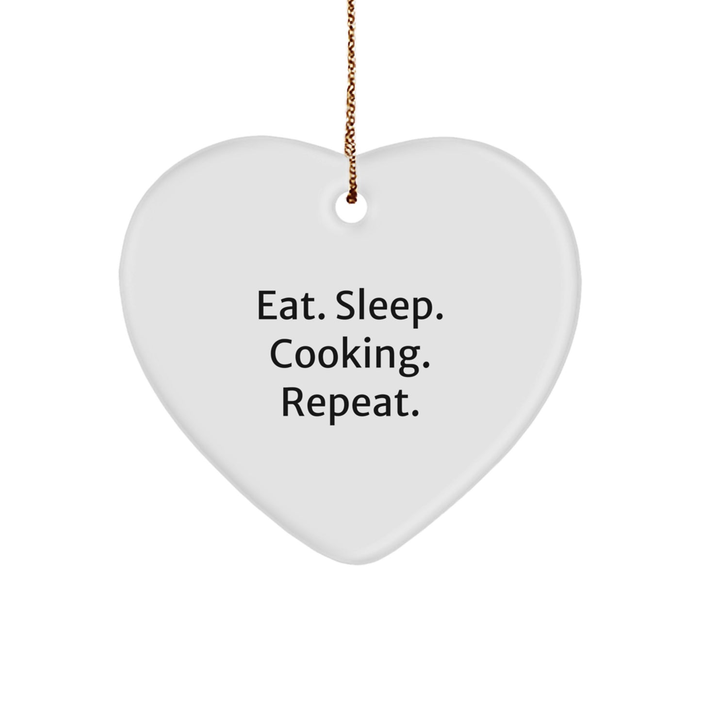 Funny Cooking Heart Ornament Gifts from Men to Women for Friends and Family for Christmas Unique - Image 1