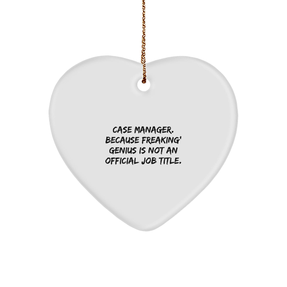 Case Manager Heart Ornament Christmas Unique Gift Idea for Coworkers - Image 1
