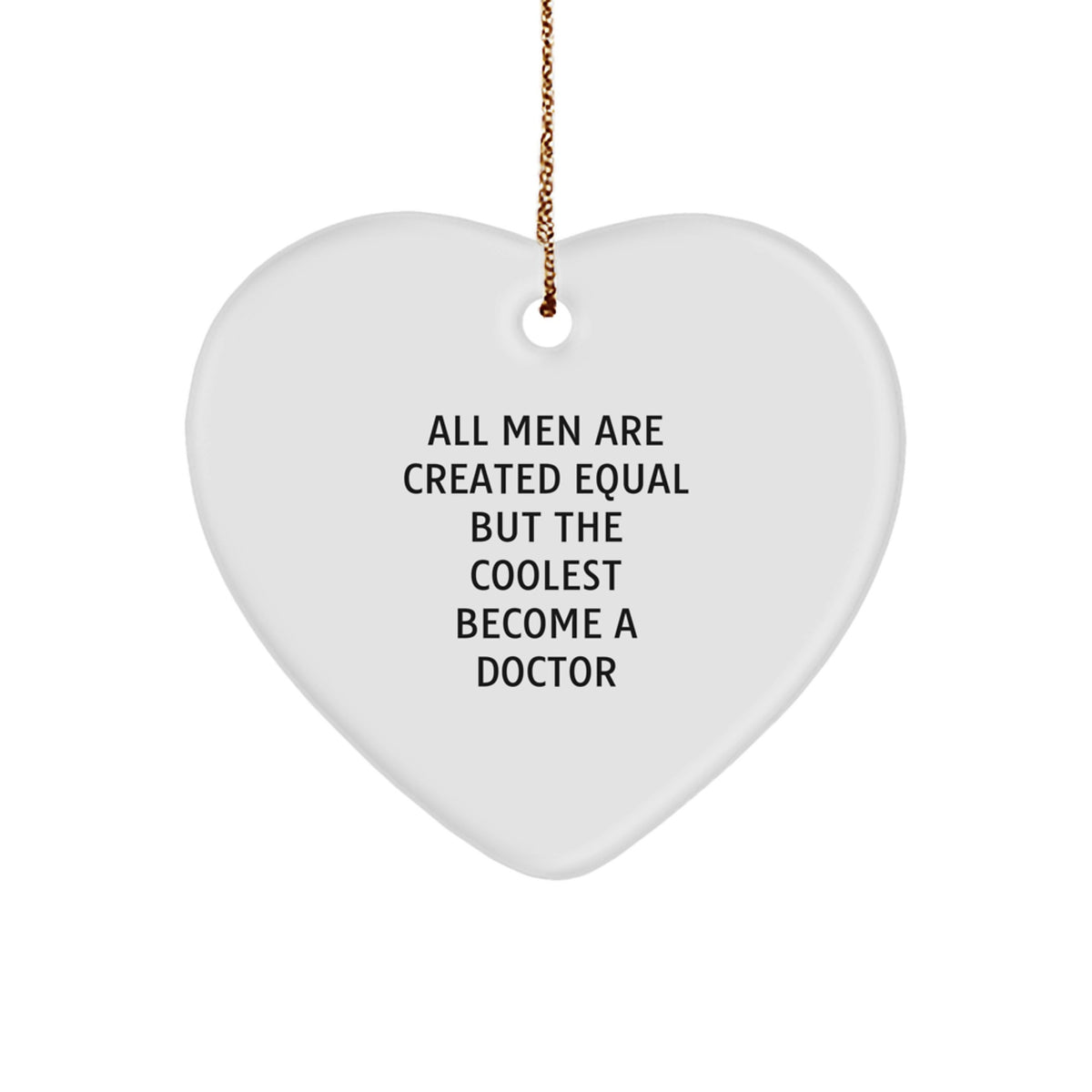 Doctor Keepsake Christmas Ornament for Him Gift Surprise Holiday - Image 1