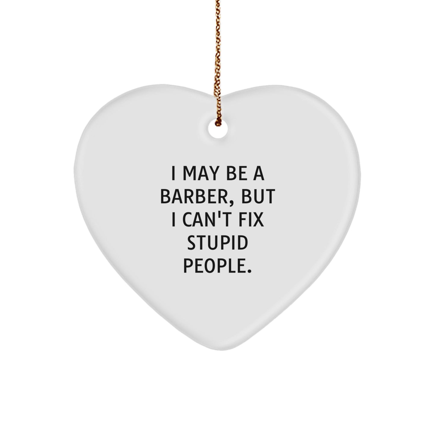 Barber Keepsake Christmas Ornament for Him Gift - Image 1