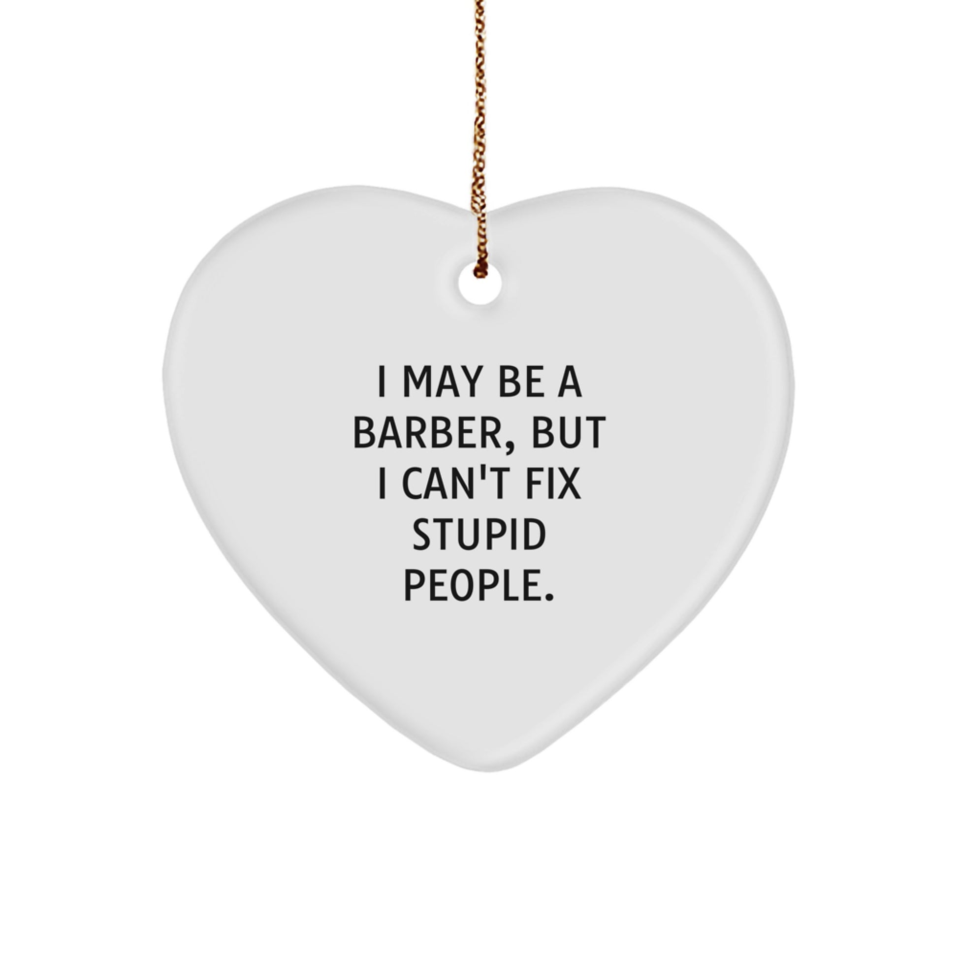 Barber Keepsake Christmas Ornament for Him Gift - Image 1
