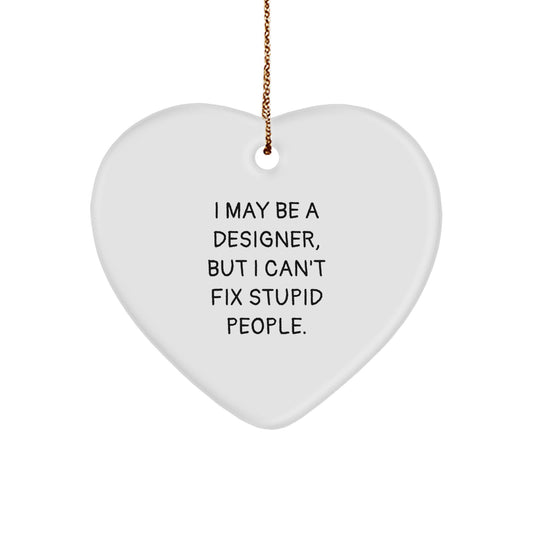 Designer Heart Ornaments from Friends for Designer Men Women at Christmas Unique Gifts - Image 1