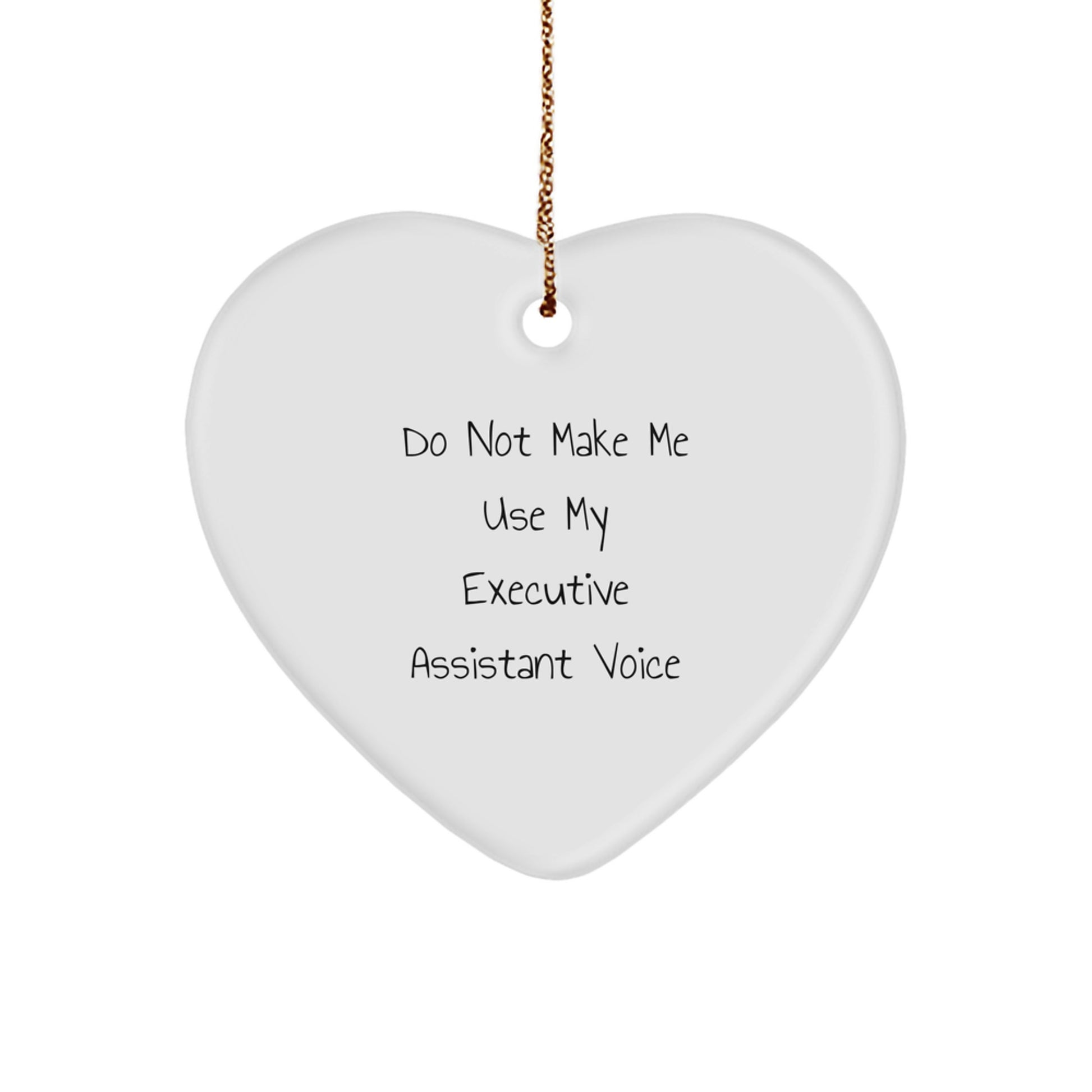 Funny Executive Assistant Heart Ornament Gifts from Friends and Family, Executive Assistant Christmas Unique Gifts, Gifts for Executive Assistant - Image 1