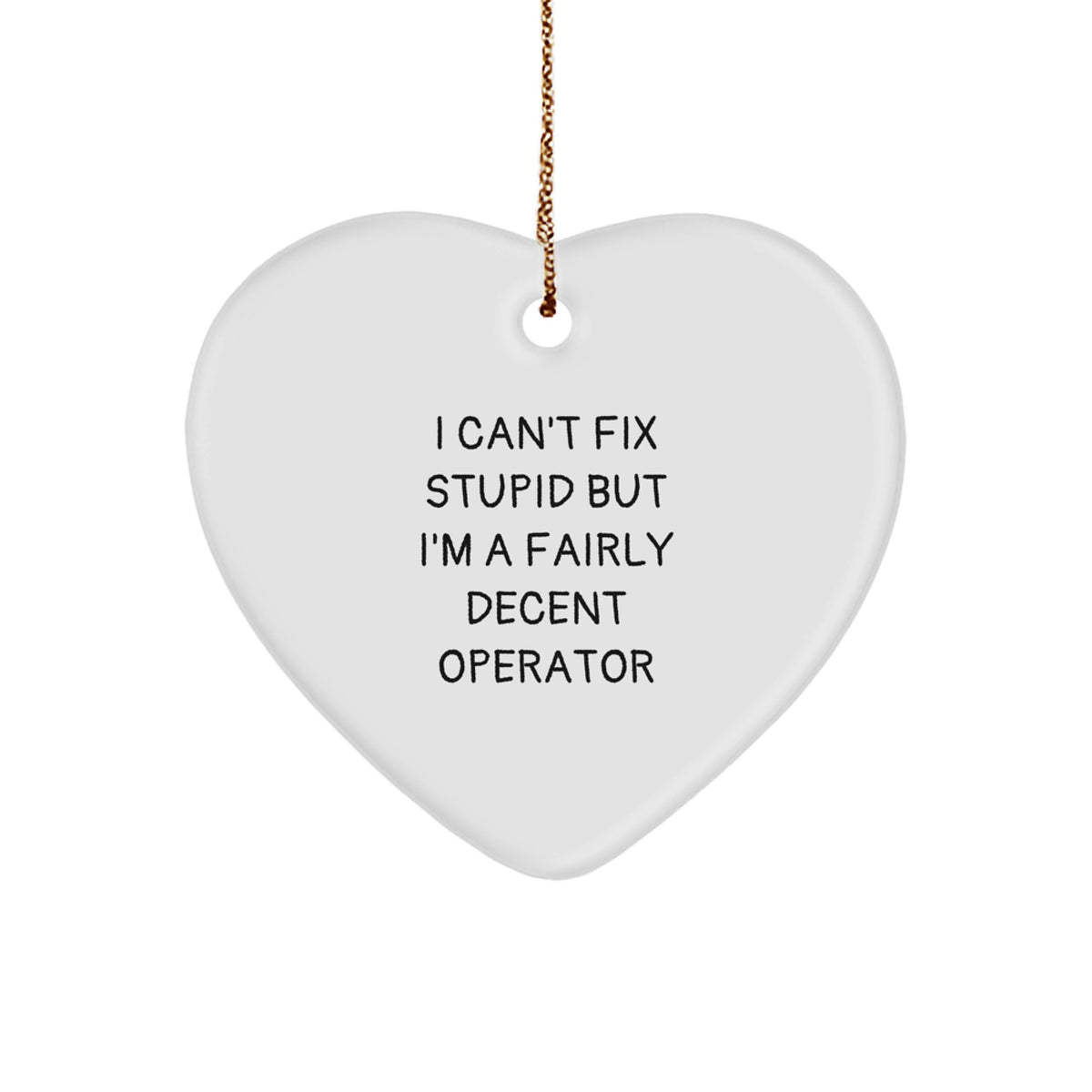 Operator Christmas Ornament for Kids Treasure Gift with Vibrant Print - Image 1