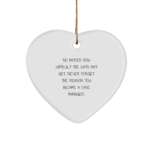 Heartwarming Christmas Ornament Gift for Friends Case Manager's - Image 1