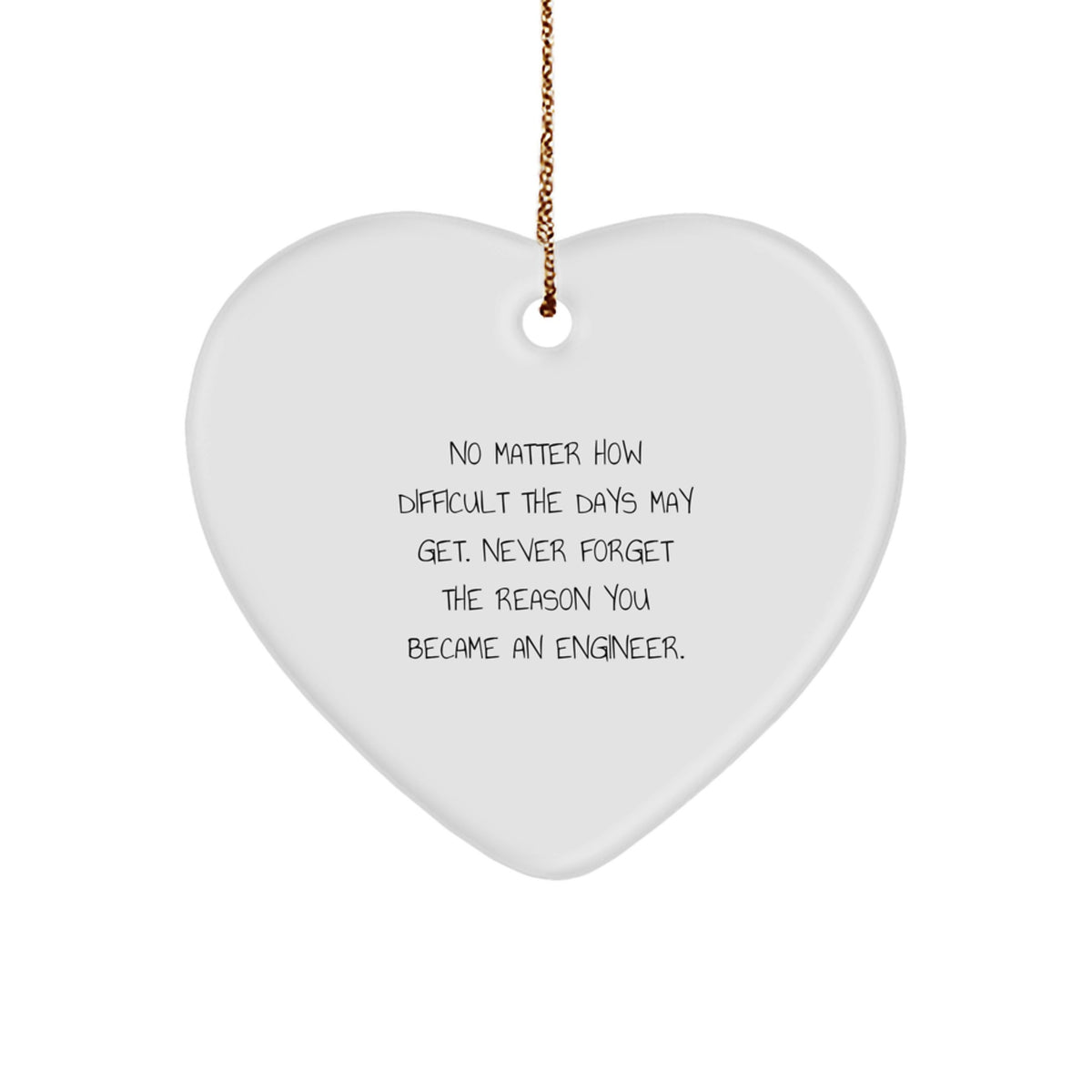 Motivational Engineer Christmas Ornament Essential for Neighbors Gift - Image 1