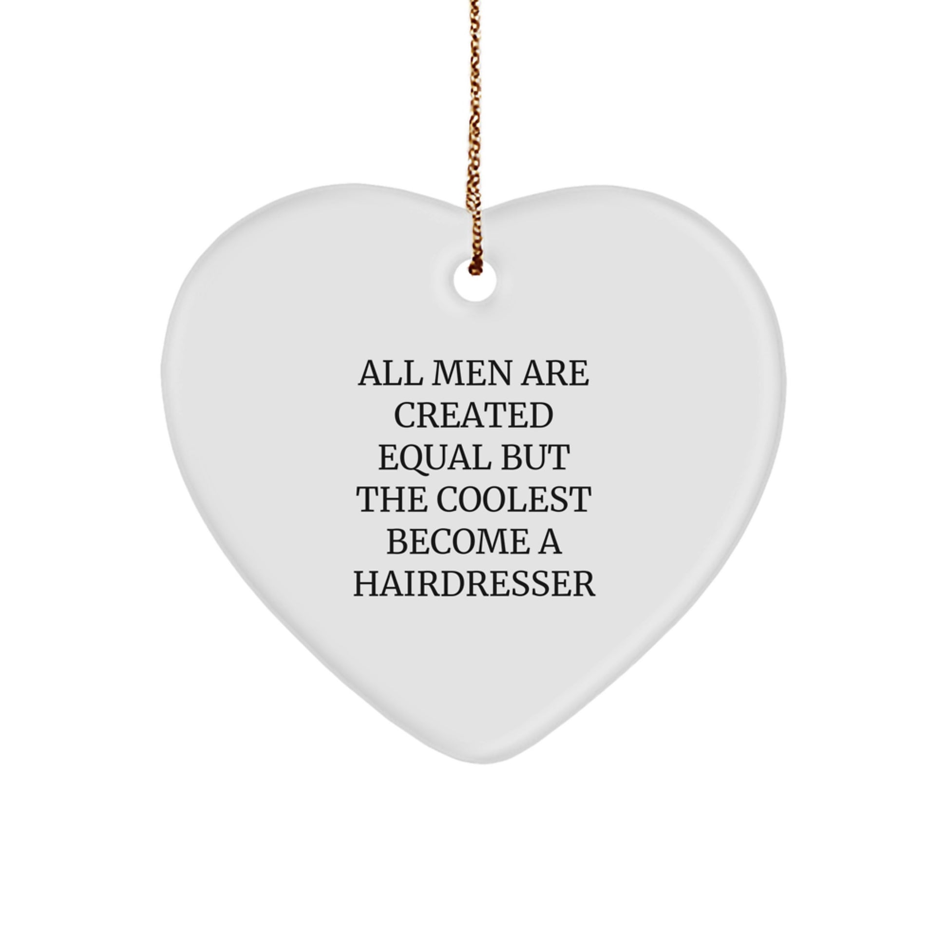 Hairdresser Heart Ornament Gifts from Men to Hairdresser Friends for Christmas Unique Gifts - Image 1