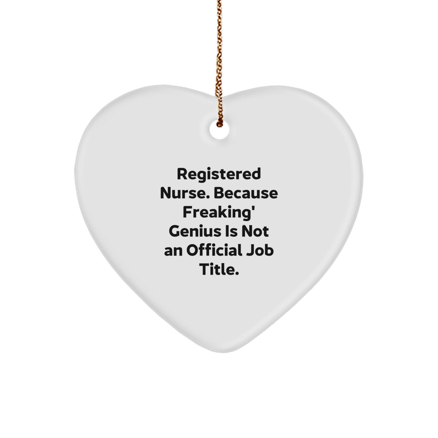 Registered Nurse Keepsake Christmas Ornament for Him Gift - Image 1