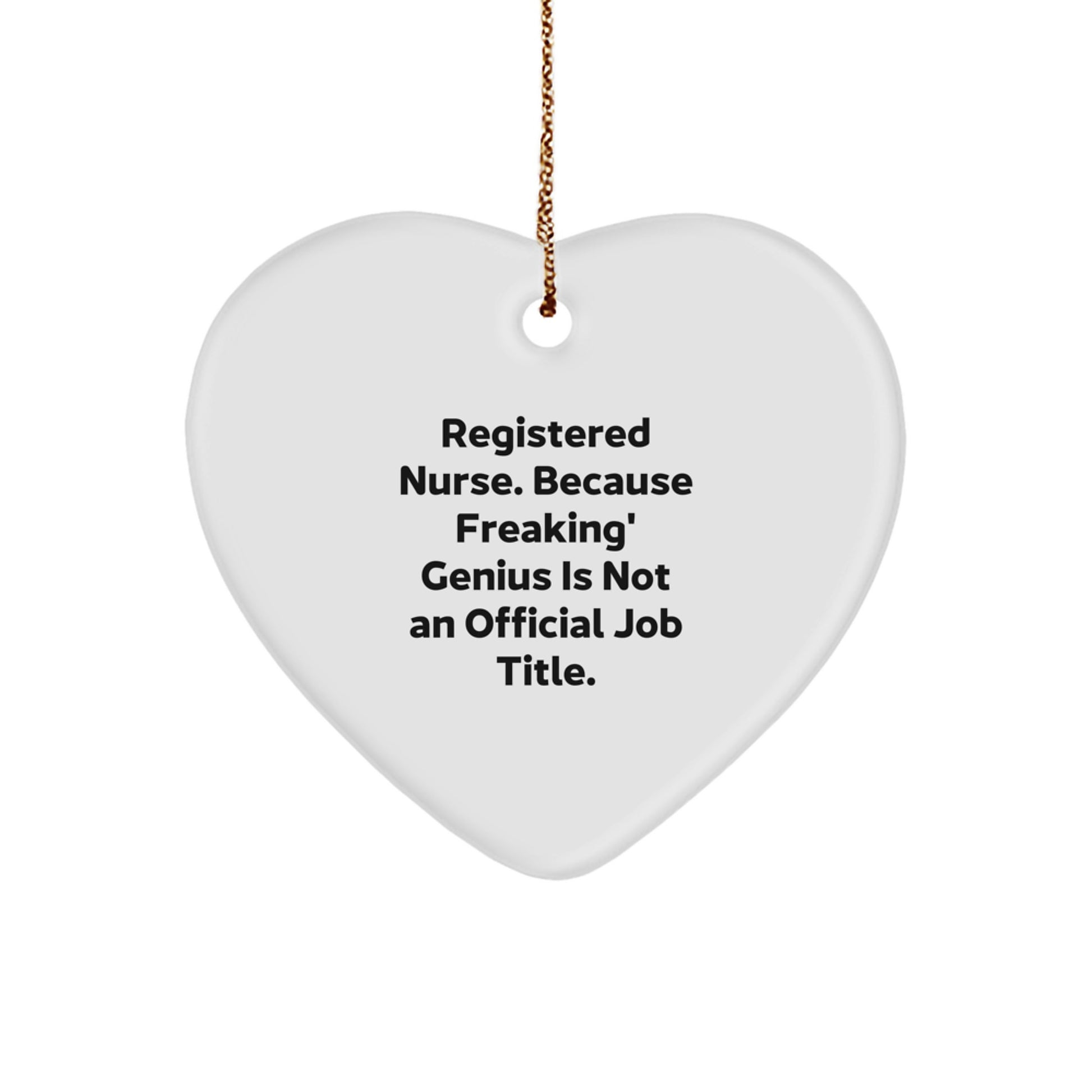Registered Nurse Keepsake Christmas Ornament for Him Gift - Image 1