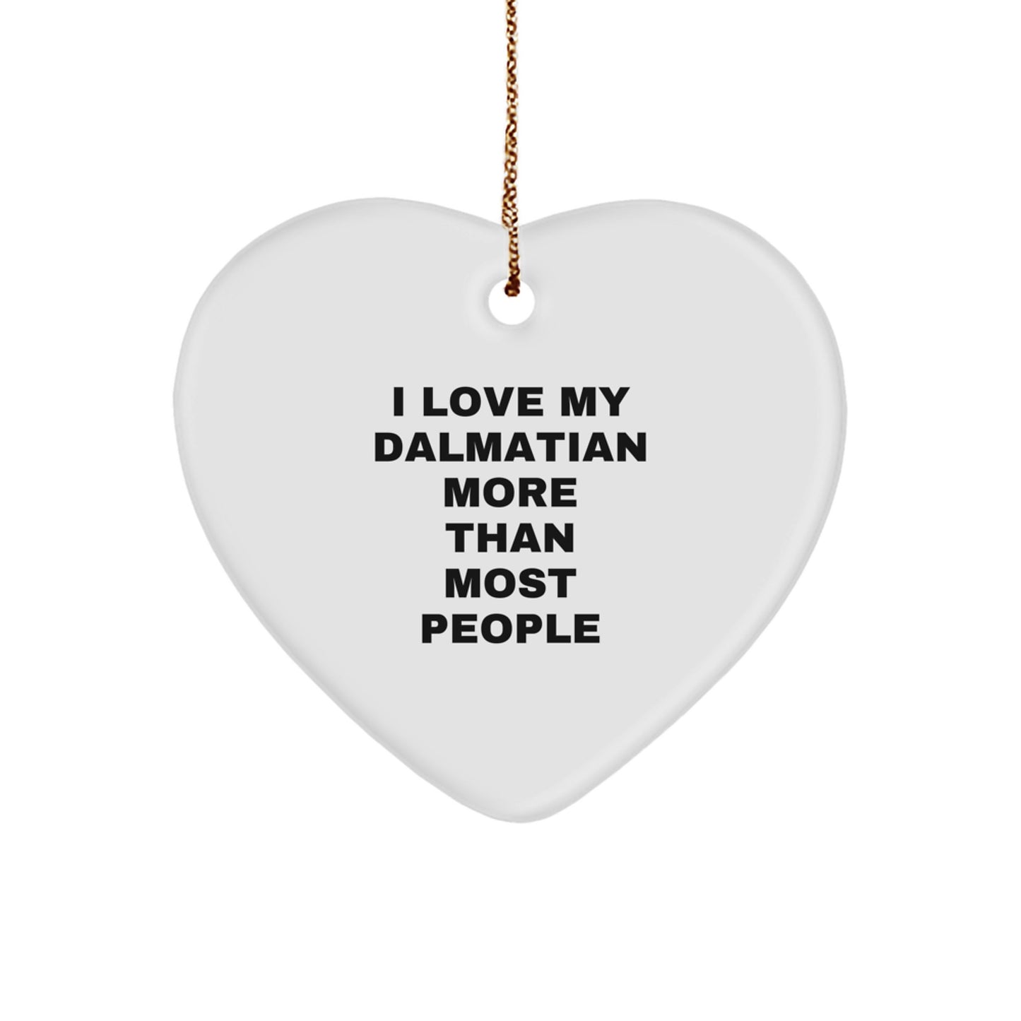 Funny Dalmatian Dog Heart Ornament Gifts from Friends for Dalmatian Dog Lover Christmas Unique Gifts - Image 1