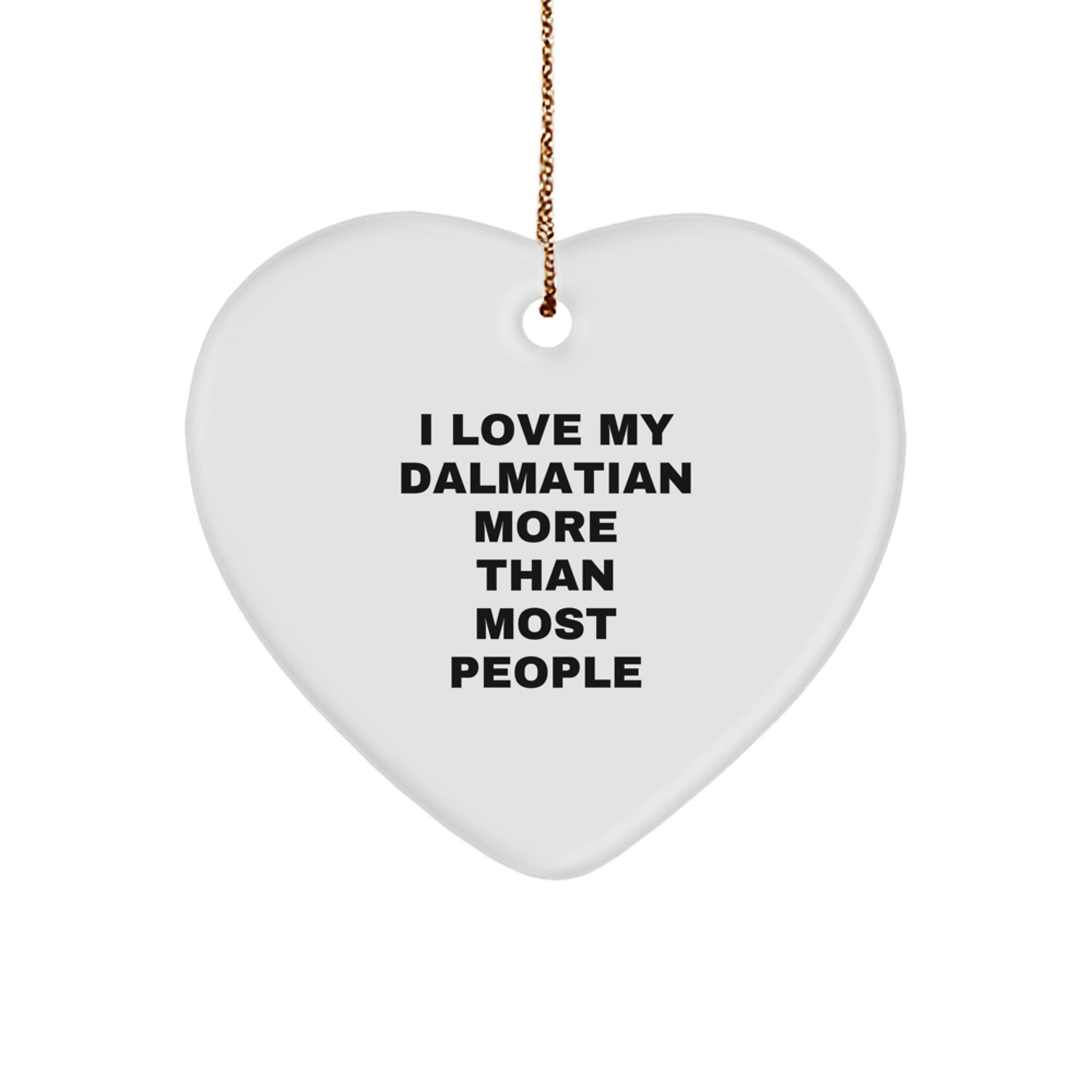 Funny Dalmatian Dog Heart Ornament Gifts from Friends for Dalmatian Dog Lover Christmas Unique Gifts - Image 1
