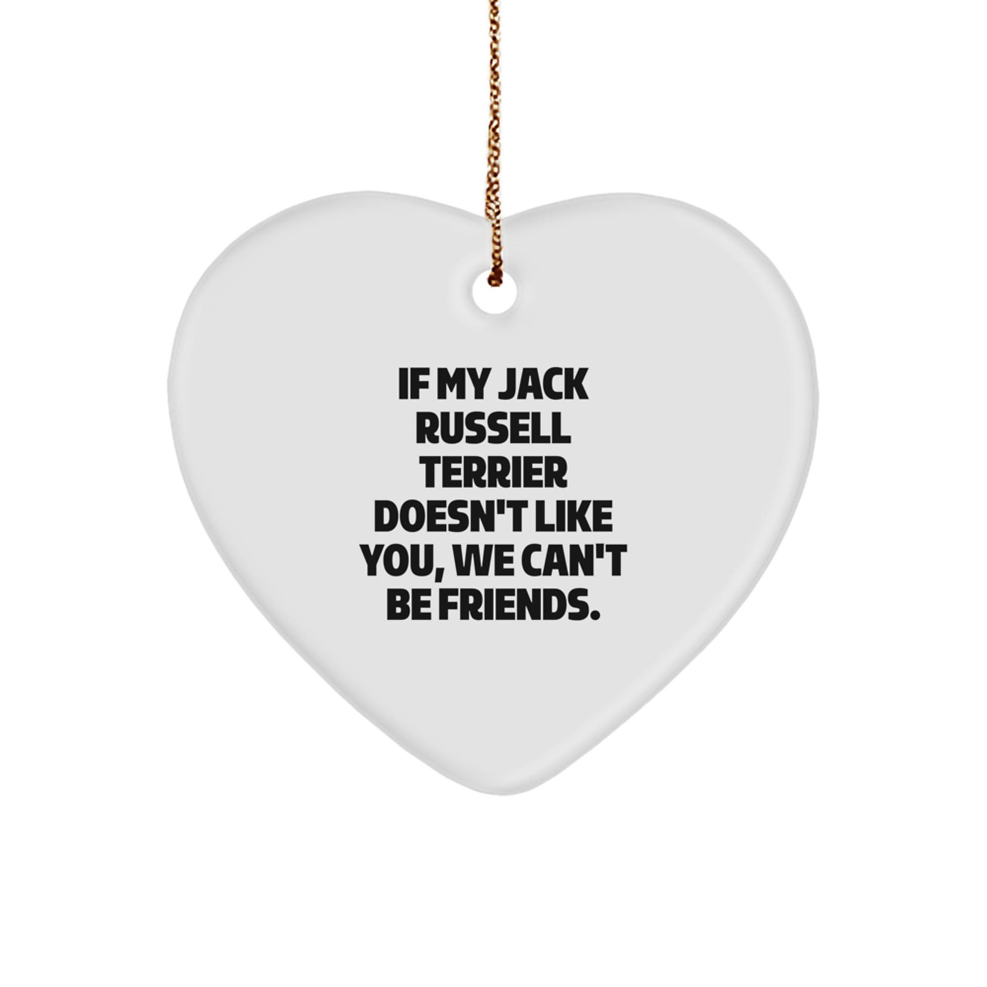 Funny Jack Russell Terrier Dog Christmas Unique Gifts from Friends and Family for Men Women - Image 1