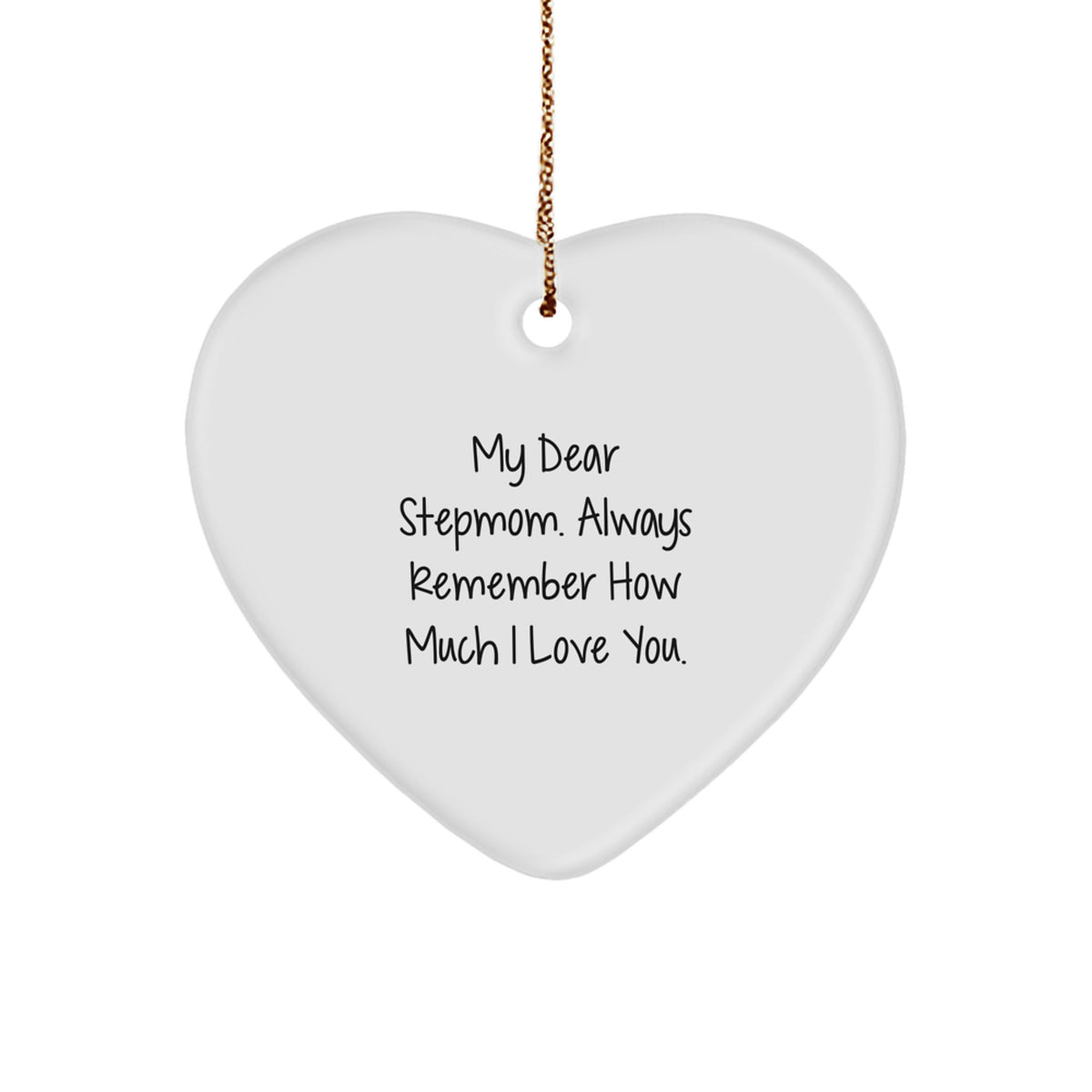 Heartfelt Stepmom Christmas Ornament for Friends Novelty Gift - Image 1