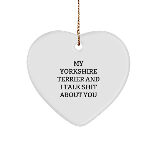 Yorkshire Terrier Keepsake Christmas Ornament for Him Gift - Image 1