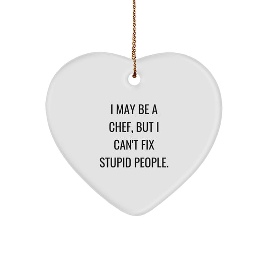 Sassy Chef Christmas Ornament for Friends Gift - Image 1
