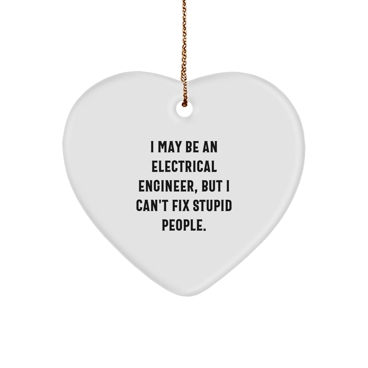 Christmas Gift for Her Electrical Engineer Heart Ornament Present - Image 1