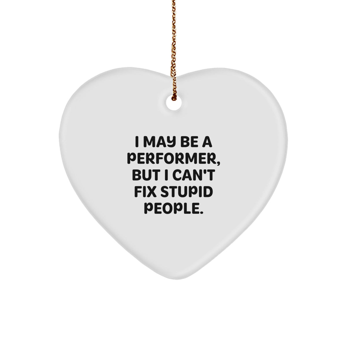 Performer Heart Keepsake Christmas Ornament for Him Gift – Surprise - Image 1