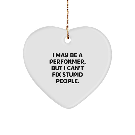 Performer Heart Keepsake Christmas Ornament for Him Gift – Surprise - Image 1