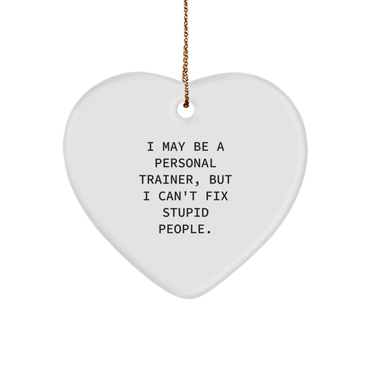 Sarcastic Christmas Ornament Gift for Friends - Personal Trainer Novelty - Image 1