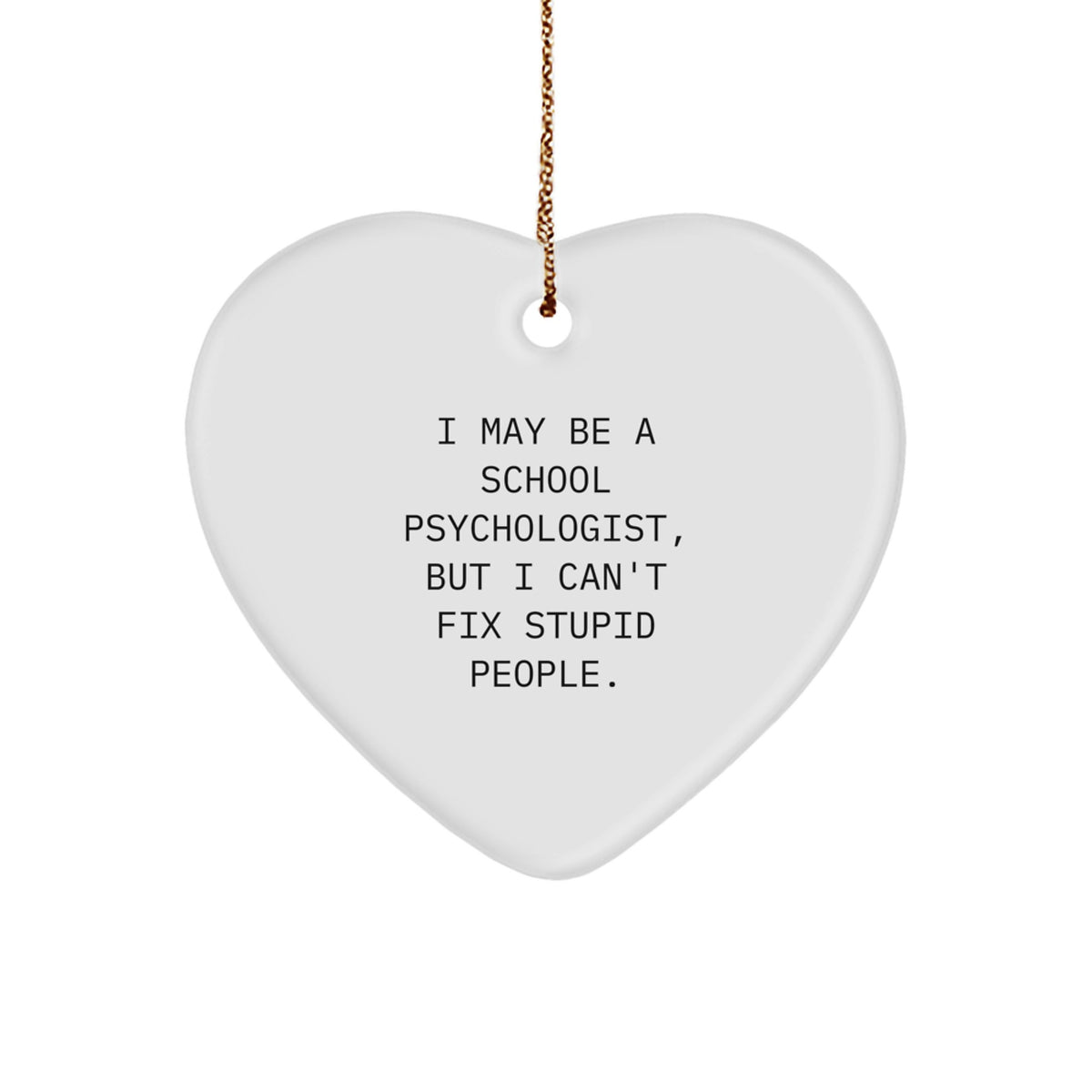 Family Treasure School Psychologist Heart Ornament Christmas Unique Gift - Image 1