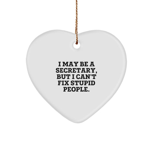 Sassy Secretary Christmas Ornament for Roommates Memento Gift - Image 1