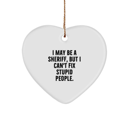 Sheriff Keepsake Christmas Ornament for Him Gift - Image 1
