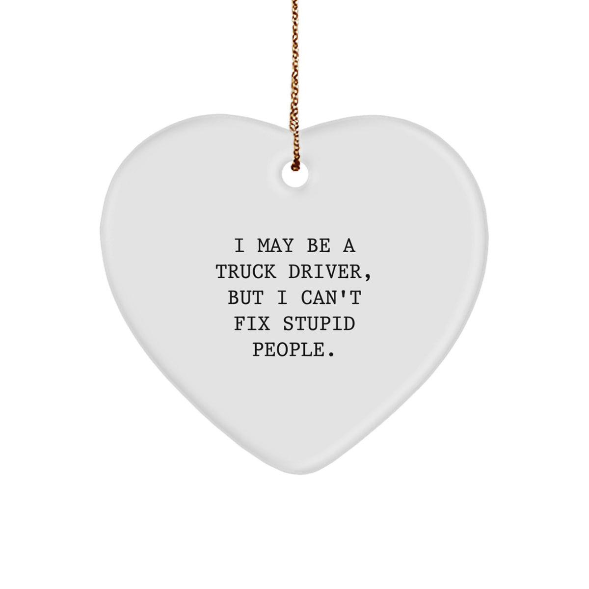 Truck Driver Christmas Ornament Gift for Him - I May Be A Truck Driver - Image 1