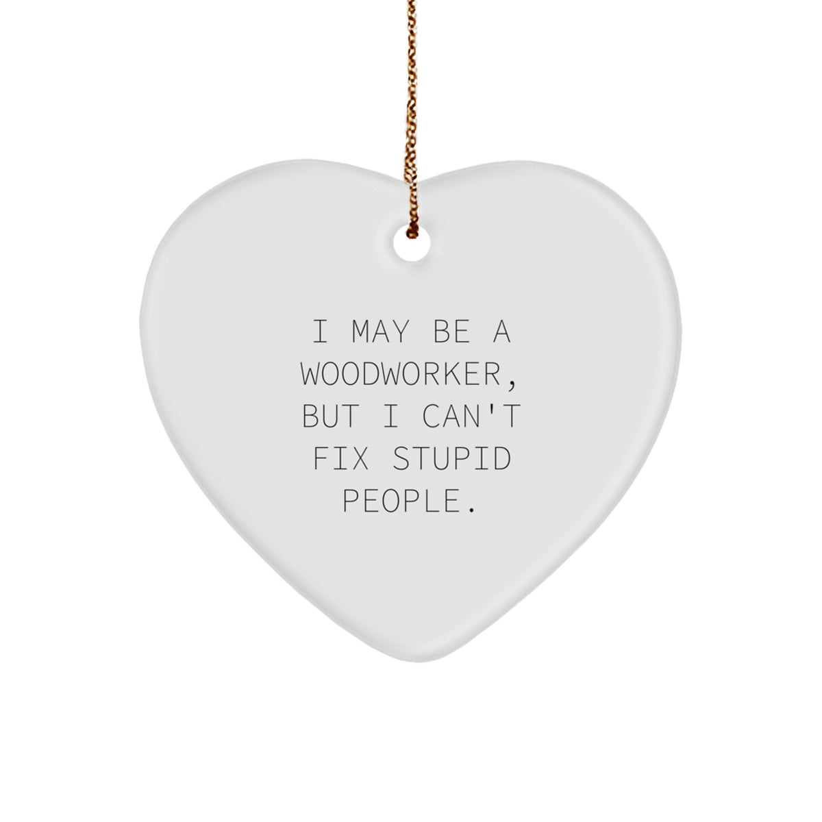 Collectible Woodworker Heart Ornament for Neighbors Christmas Gift - Image 1