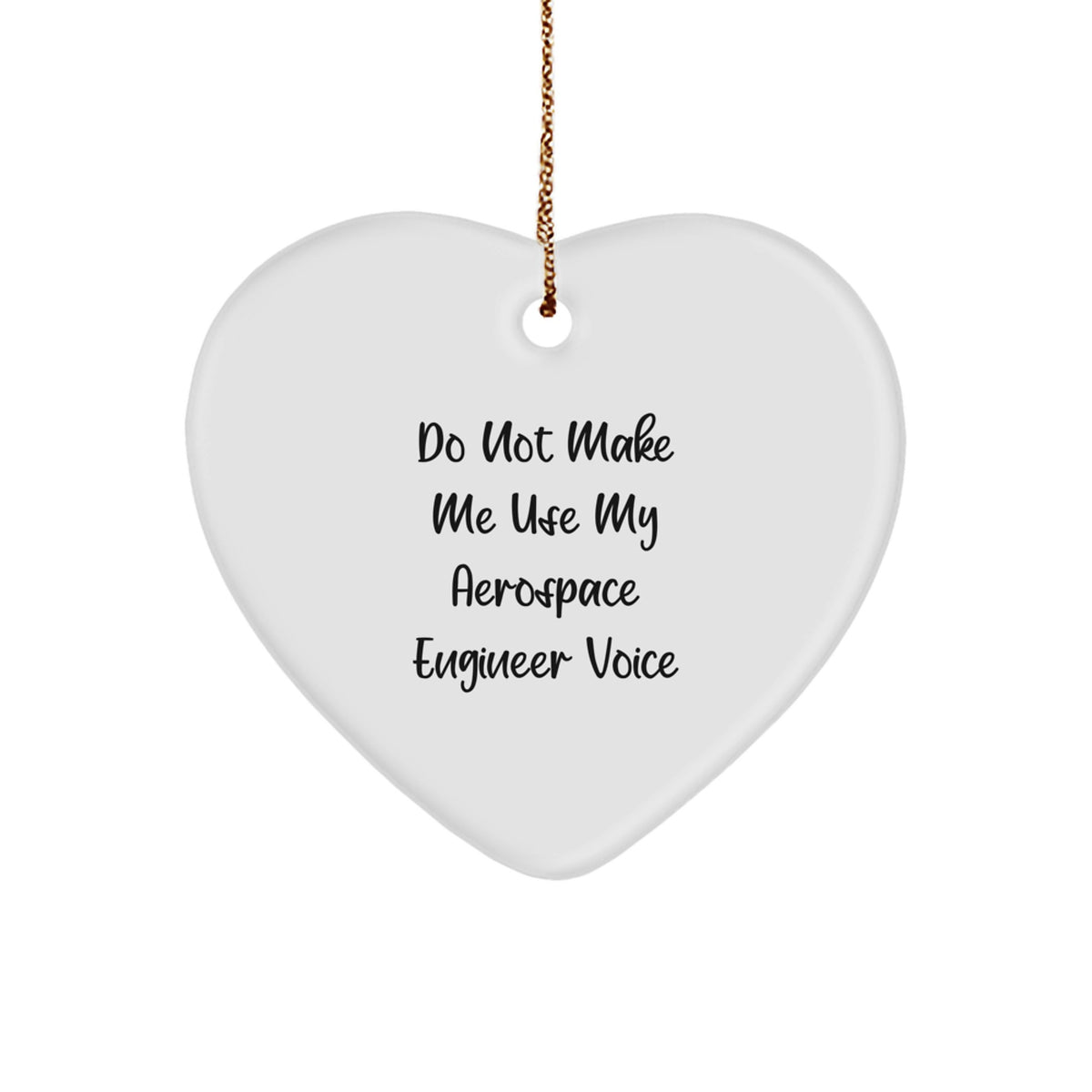 Funny Aerospace Engineer Heart Ornament Gifts from Men to Friends - Christmas Unique Gifts - Image 1