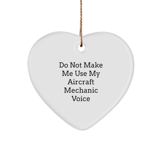 Slightly Stern Aircraft Mechanic Christmas Ornament Gift for Friends - Image 1