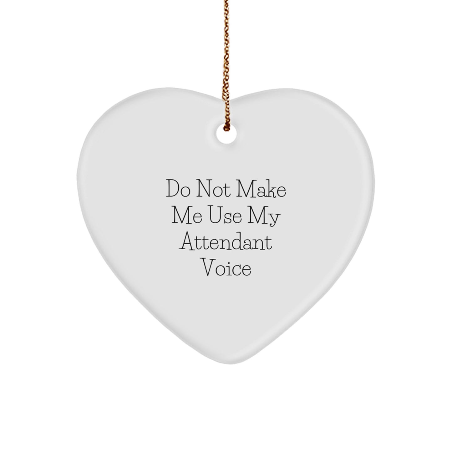 Funny Attendant Gifts from Men Christmas Unique Heart Ornament for Attendant - Image 1