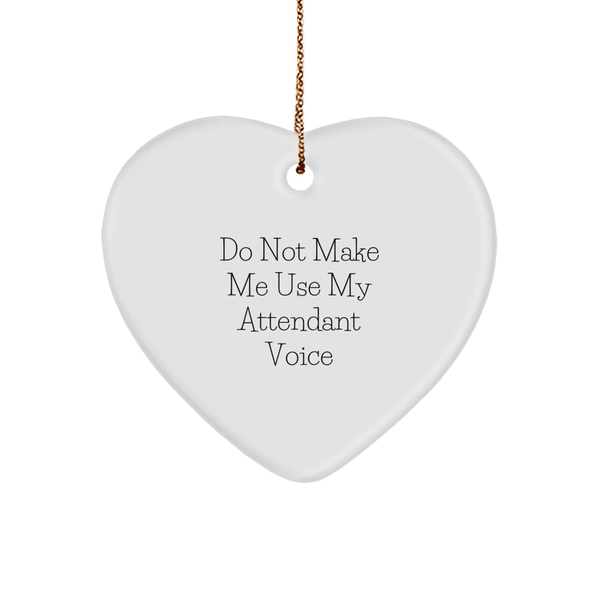 Funny Attendant Gifts from Men Christmas Unique Heart Ornament for Attendant - Image 1