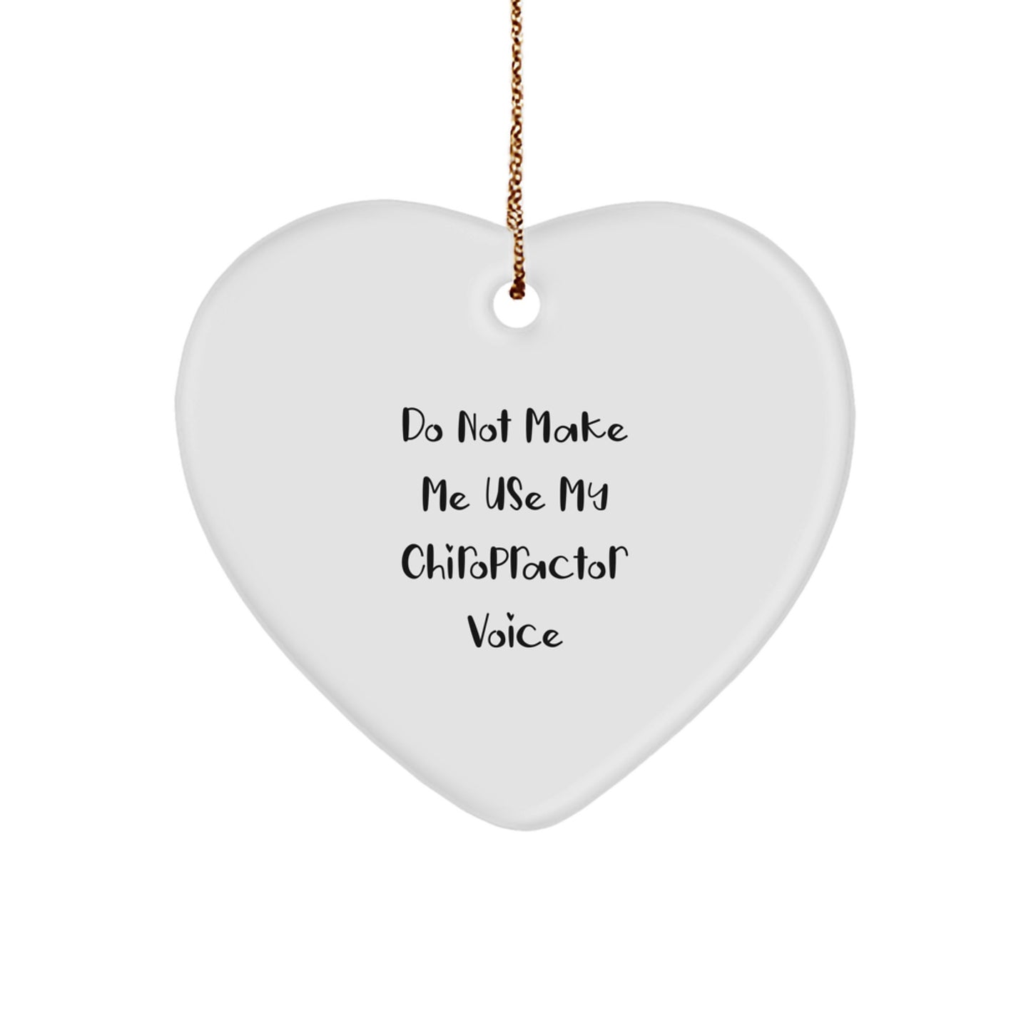 Gifts from Friends for Chiropractor, Funny Heart Ornament, Christmas Unique Gifts - Image 1