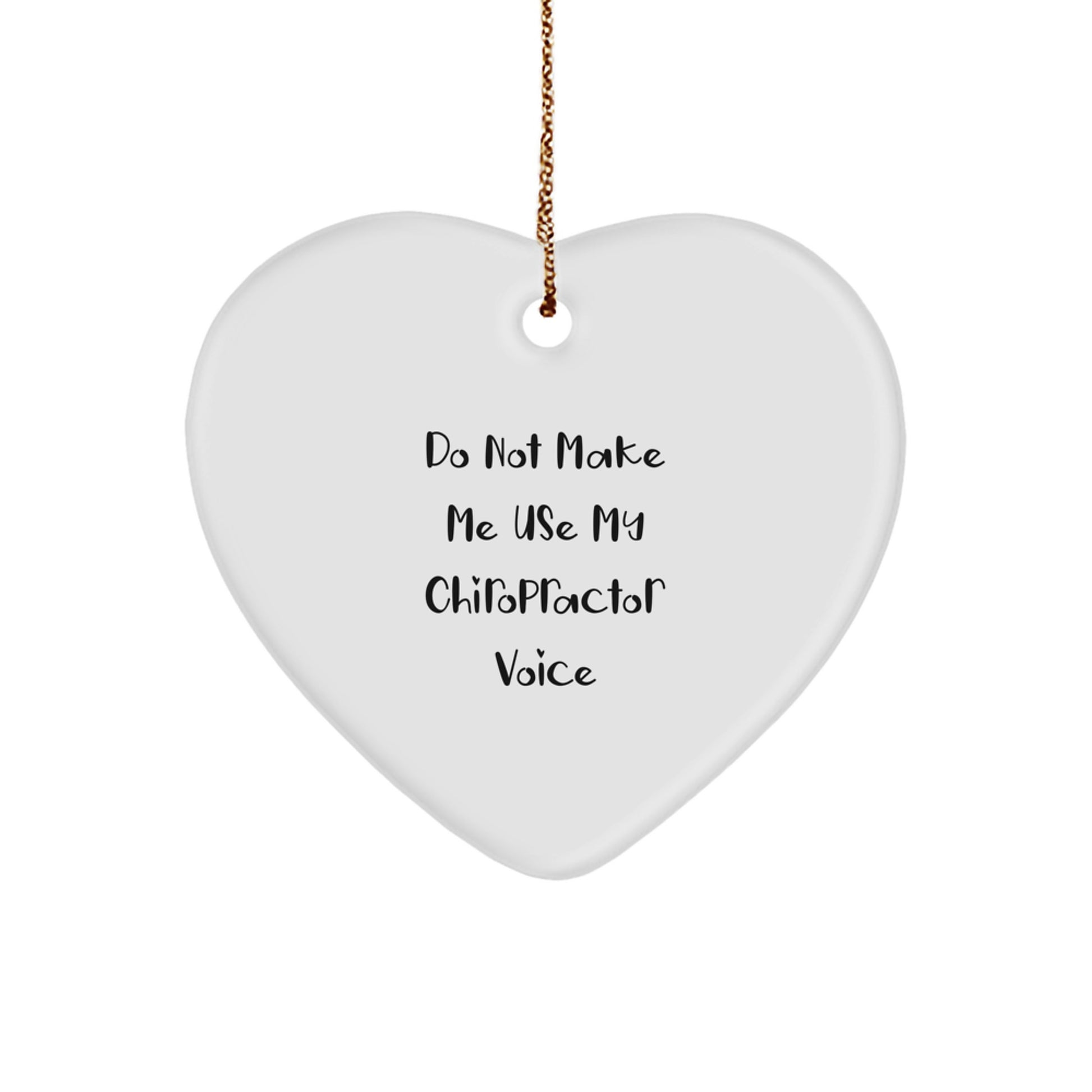 Gifts from Friends for Chiropractor, Funny Heart Ornament, Christmas Unique Gifts - Image 1