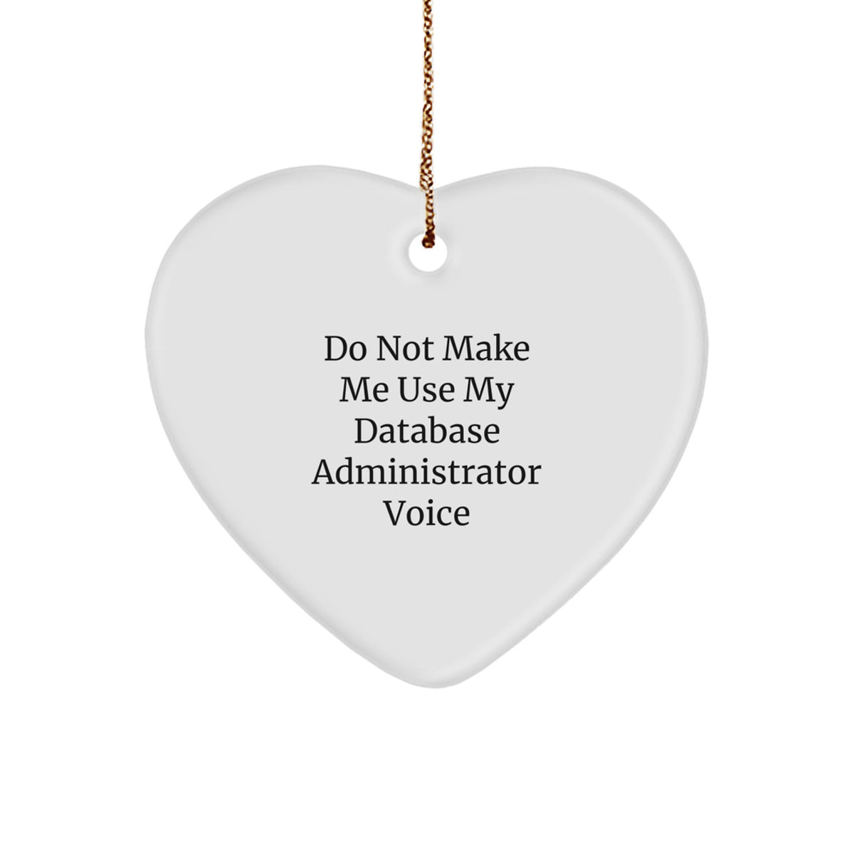 Database Administrator Keepsake Christmas Ornament for Him Gift - Image 1