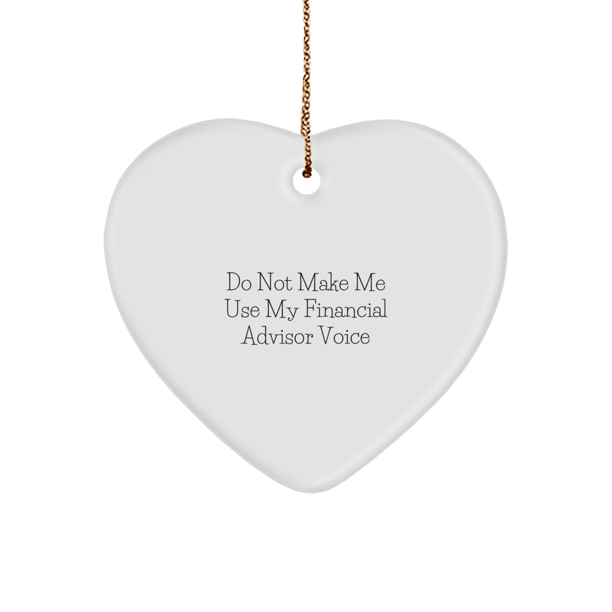 Playful Novelty Christmas Ornament for Friends Gift – Financial Advisor - Image 1