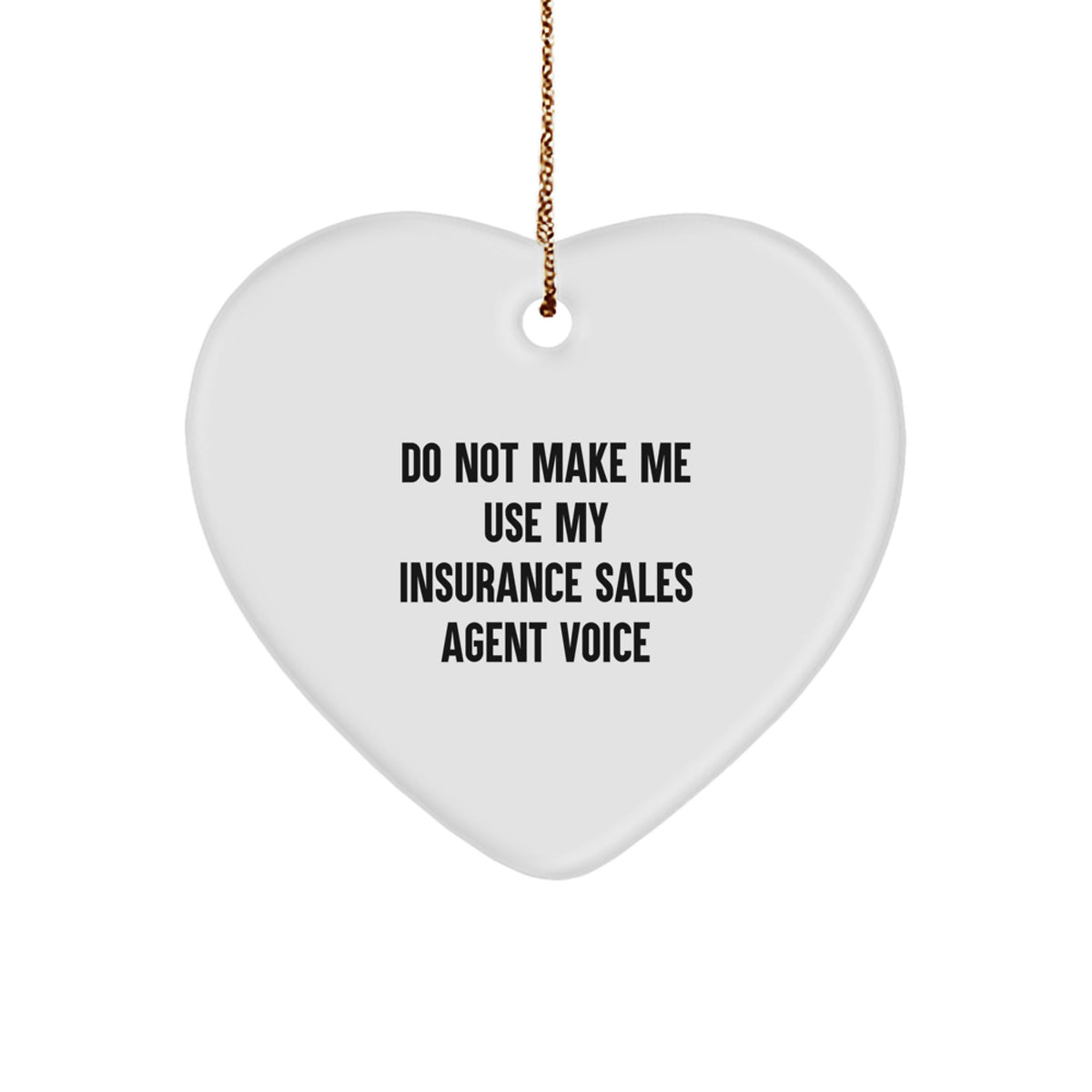 Insurance Sales Agent Keepsake Christmas Ornament for Him Gift - Image 1