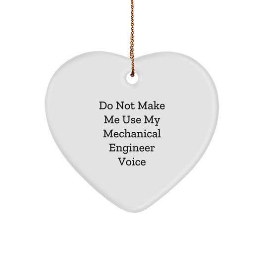 Mechanical Engineer Heart Ornament for Family Christmas Unique Gift - Image 1