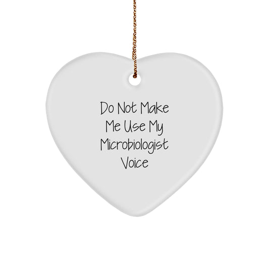 Microbiologist Heart Ornament Treasure for Kids Christmas Gift - Image 1